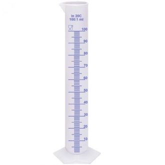   Mérőhenger műanyag osztásos 100ml (nem hitelesített)009058