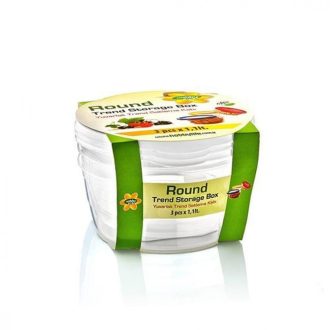 Hobby trend tároló doboz, kerek 3×1,1 L 021025 HL71
