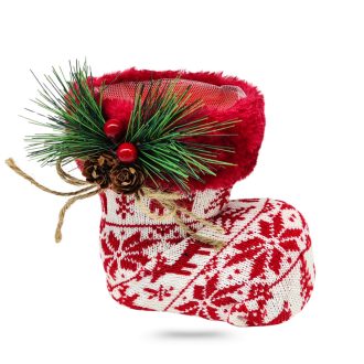 Mikulás csizma, kötött