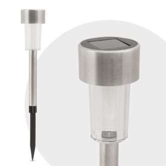 LED-es szolár lámpa, fém 19cm Nr.11702