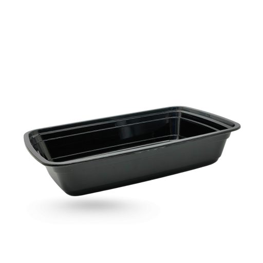 Újrah. Menübox PP fekete 1 részes 1000ml 50db/cs 1108413