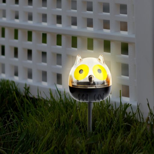 LED-es szolár lámpa, bagoly