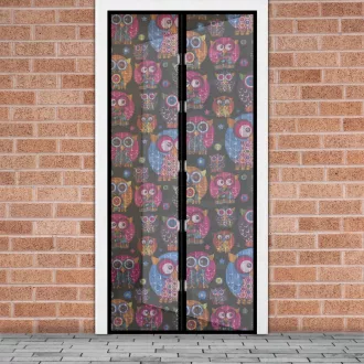 Szúnyogháló ajtóra mágneses, Baglyok 100×210cm (Terméktörzsből)