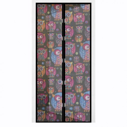 Szúnyogháló ajtóra mágneses, Baglyok 100×210cm