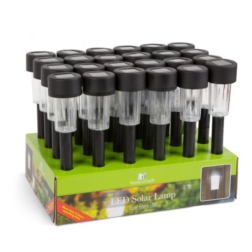 LED-es szolár lámpa, fekete Nr.11701