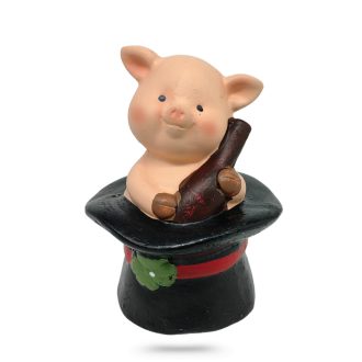 Szilveszteri malac figura 10cm