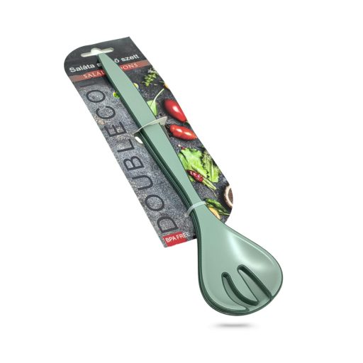 Saláta tálaló kétszínű kanálszett 29,5x8x2cm 16886