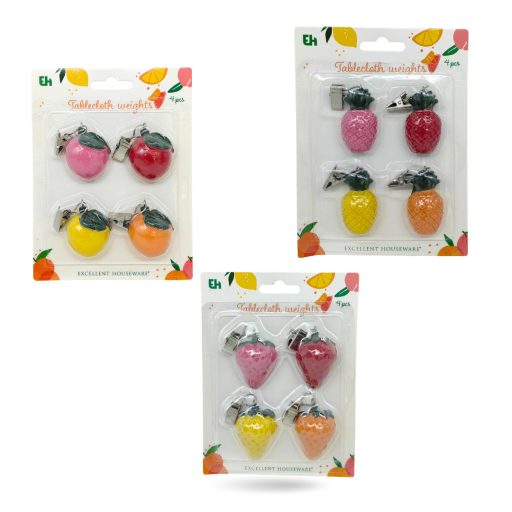 Asztalterítő nehezék gyümölcsök 4db/cs