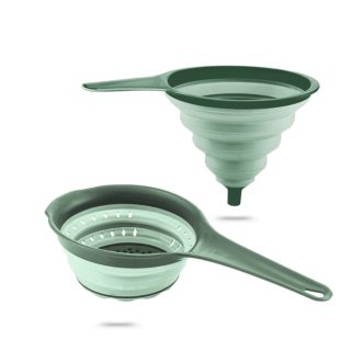   Összecsukható kétszínű szűrő és tölcsér szett 31x14x17cm 17197