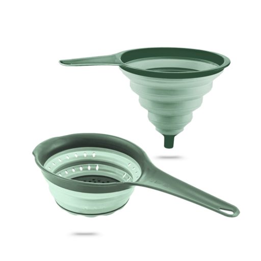 Összecsukható kétszínű szűrő és tölcsér szett 31x14x17cm 17197