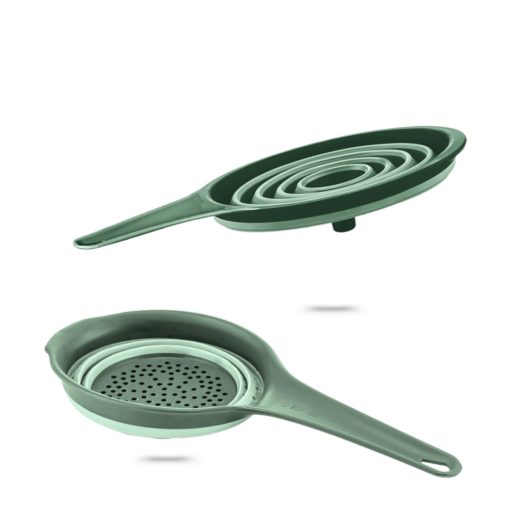 Összecsukható kétszínű szűrő és tölcsér szett 31x14x17cm 17197