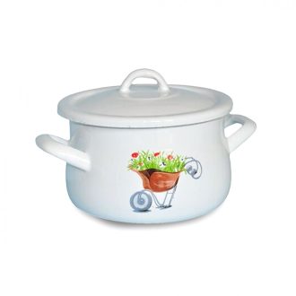 Zom. ferde falú fazék fedővel átm.20cm 4,5l 217/20
