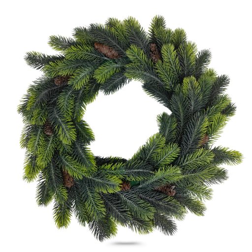 Kar. Fenyő koszorú Luc 3D 48cm AF 25996