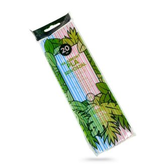 Eld. Szívószál hajlítható színes PLA 20db/cs. 279387