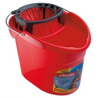 Vileda felmosó vödör csavaróval piros supermocio F2531V FIX ÁR!!! (Terméktörzsből)