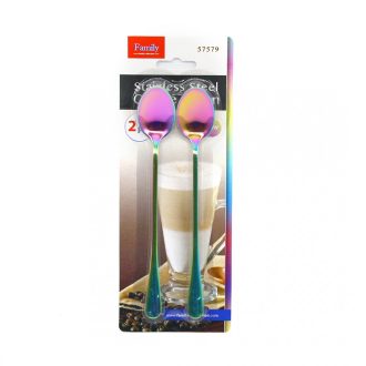 Kávés/latte kanál rm. szivárvány 20cm 2db/cs