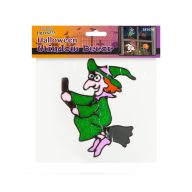 Halloween zselés ablakmatrica, boszorkány 58107B