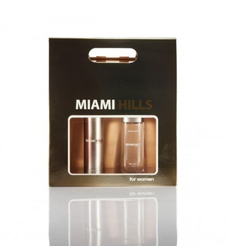 Dramers díszdoboz Miami Hills deo 75ml + d.parfüm 50ml női  UN 1950 AEROSOLOK,gyúlékony,2.1, (D)