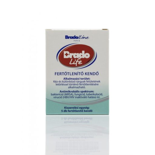 Brado Life fert. kendő 5db-os UN 1170 ETANOL OLDAT M:N.N.(izopropanol)3,III,D/E