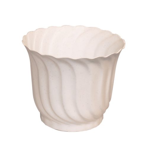 Virágcserép 13 cm csavart mintás
