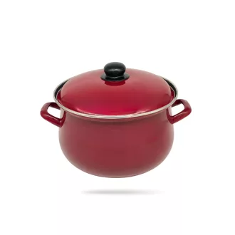 Bevonatos ferde falú fazék + fedő 20 cm 3217T/20 (Terméktörzsből)