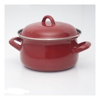   Bevonatos ferde falú fazék fedővel átm.22cm 5,5l 3217T/22