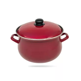 Bevonatos ferde falú fazék + fedő 22 cm 3217T/22 (Terméktörzsből)