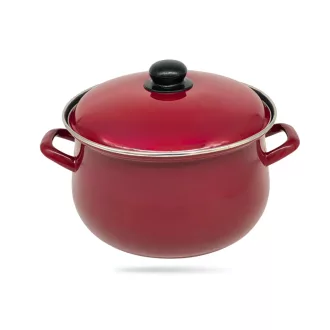 Bevonatos ferde falú fazék + fedő 24 cm 3217T/24 (Terméktörzsből)