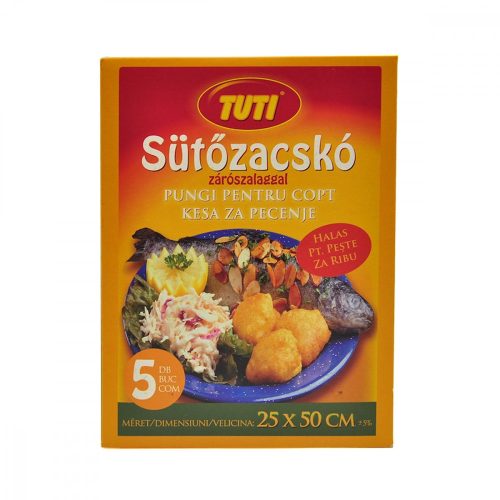 Sütőfólia 5 db-os halas 25x55 cm