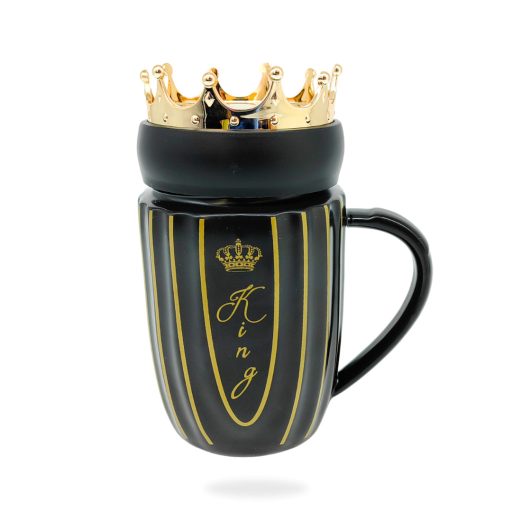 Bögre kerámia + koronás tető 350ml LU-15