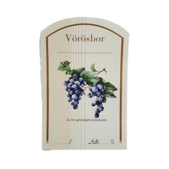 Boros címke 10 db/cs vörösbor