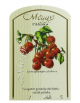 Pálinka címke 10 db/csomag meggy