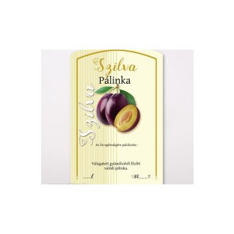 Pálinka címke 10 db/cs szilva