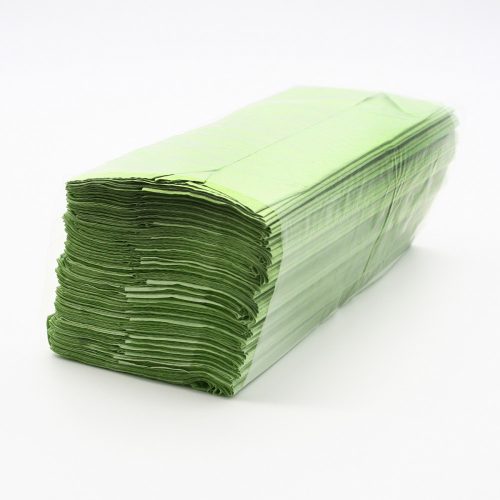 Kéztörlő Z-papír zöld 250db/cs