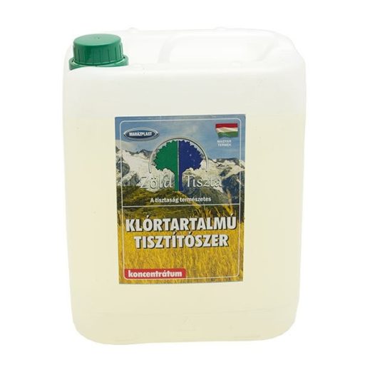 ZT. Klórtartalmú tiszt.szer konc. 5 L UN 3082 KÖRNYEZETRE VESZÉLYES FOLYÉKONY ANYAG M.N.N. (nátrium-hipoklorid), 9,III