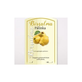 Pálinka címke 10 db/cs birs