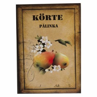 Pálinka címke 10 db/cs körte