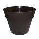 Cserép 10 cm barna J.