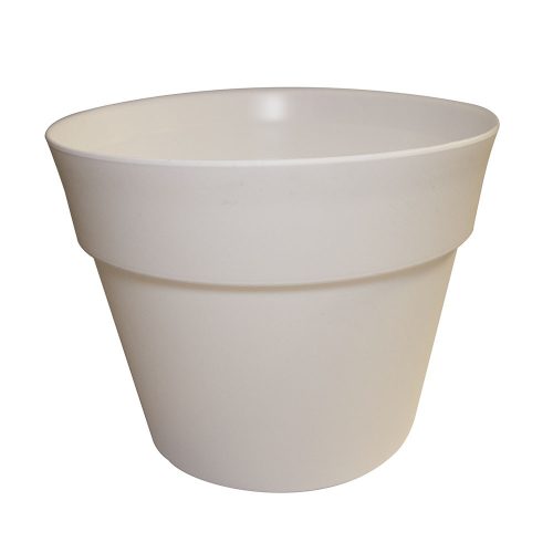 Cserép 22 cm fehér J.