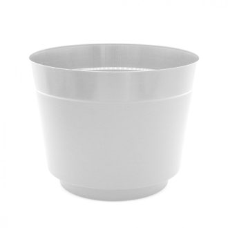 Cserép 25cm fehér J.