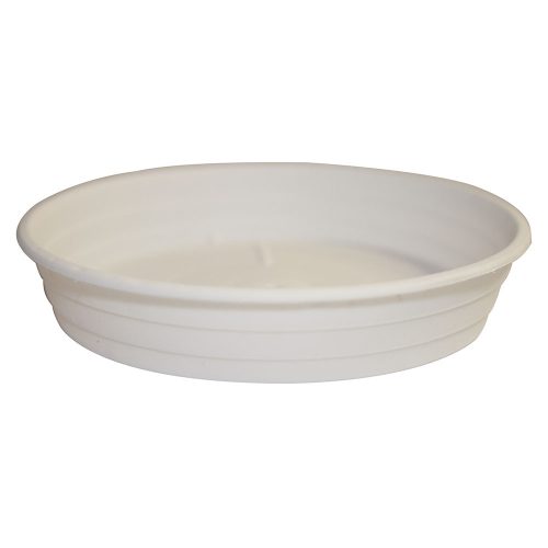 Cserépalátét 14 cm fehér J.