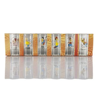   xPohárkészlet pálinkás, vicces emberek 6db-os 25ml Nr.108