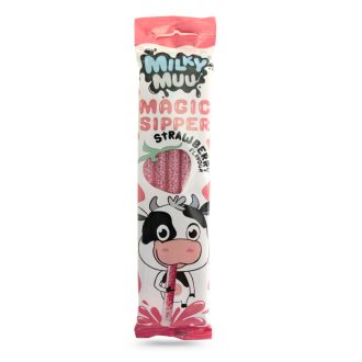 Milky Muu szívószál epres 30g