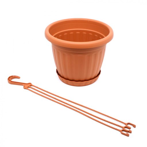 Függőcserép/kaspó 23cm terrakotta