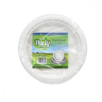 Eld. Party tányér sütis 17cm papír TUTI 10db/cs
