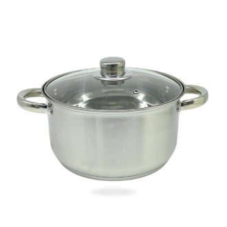 Rm. fazék, üveg fedővel, Domotti átm.22cm 4,8l Nr.60834