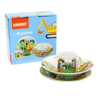 Gyermek étkészlet 3 részes Építő 60YDDS03I