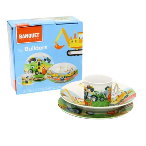 Gyermek étkészlet 3 részes Építő 60YDDS03I