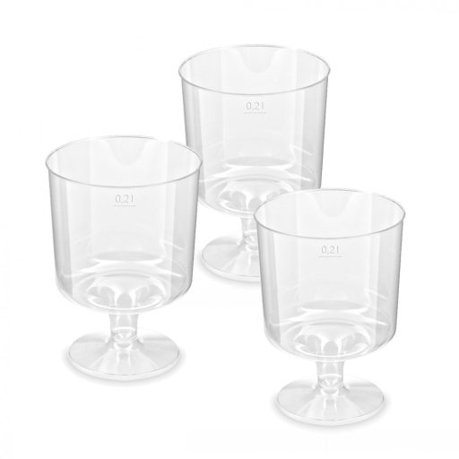 Eld. Kristály boros talpas pohár 10db/cs. 200ml. 6282