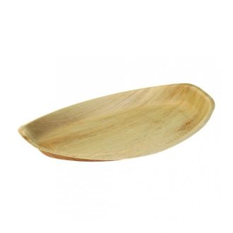   Eld. Pálmalevél tál hidegtálas nagy 41,5x27,5x2,5cm 25db/cs. N137
